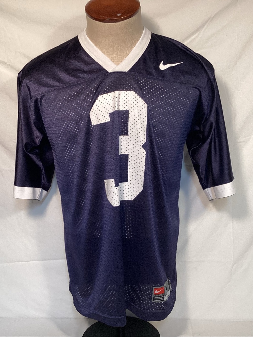 Nike Vintage Men’s Penn State Nittany Lions Navy Blue Football Jersey Size Small